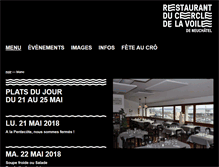 Tablet Screenshot of cvn-restaurant.ch